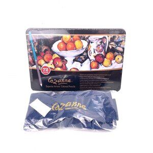 Cezanne Superior Artist’s Colored Pencils 72 Colors with Roll-Up Zipper Pouch